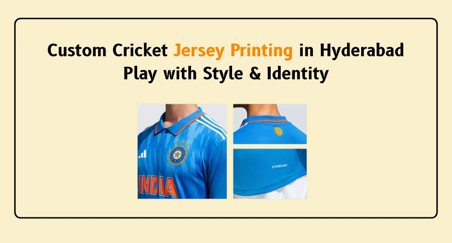 Custom Cricket Jersey Printing in Hyderabad: Play with Style & Identity